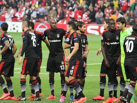 Besiktas celebrate a goal